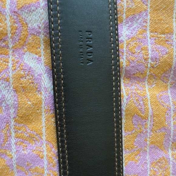 Prada Belt, size 32, Genuine Leather and Fabric, Made in Italy - Picture 7 of 7